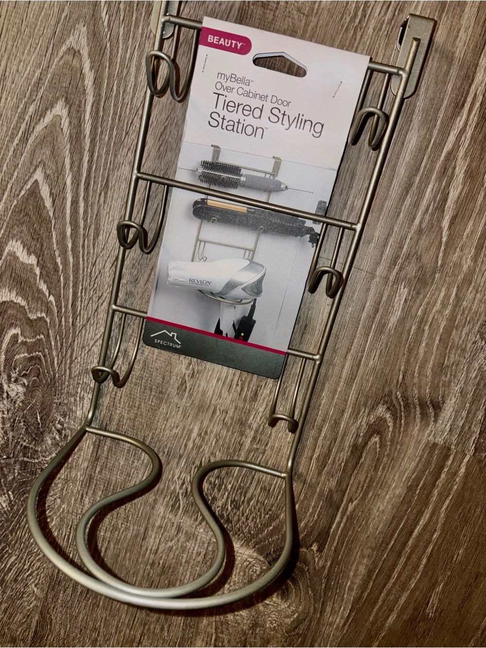 Over Cabinet Door Tiered Styling Station - Bronze